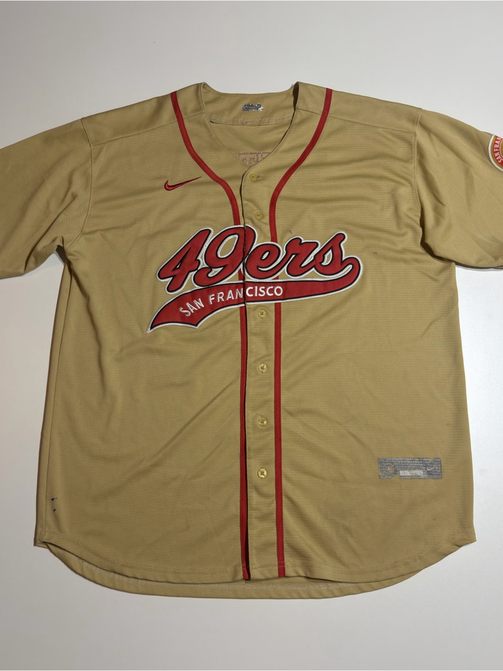 Nike San Francisco 49ers Joe Montana #16
Football Jersey Gold Mens XL